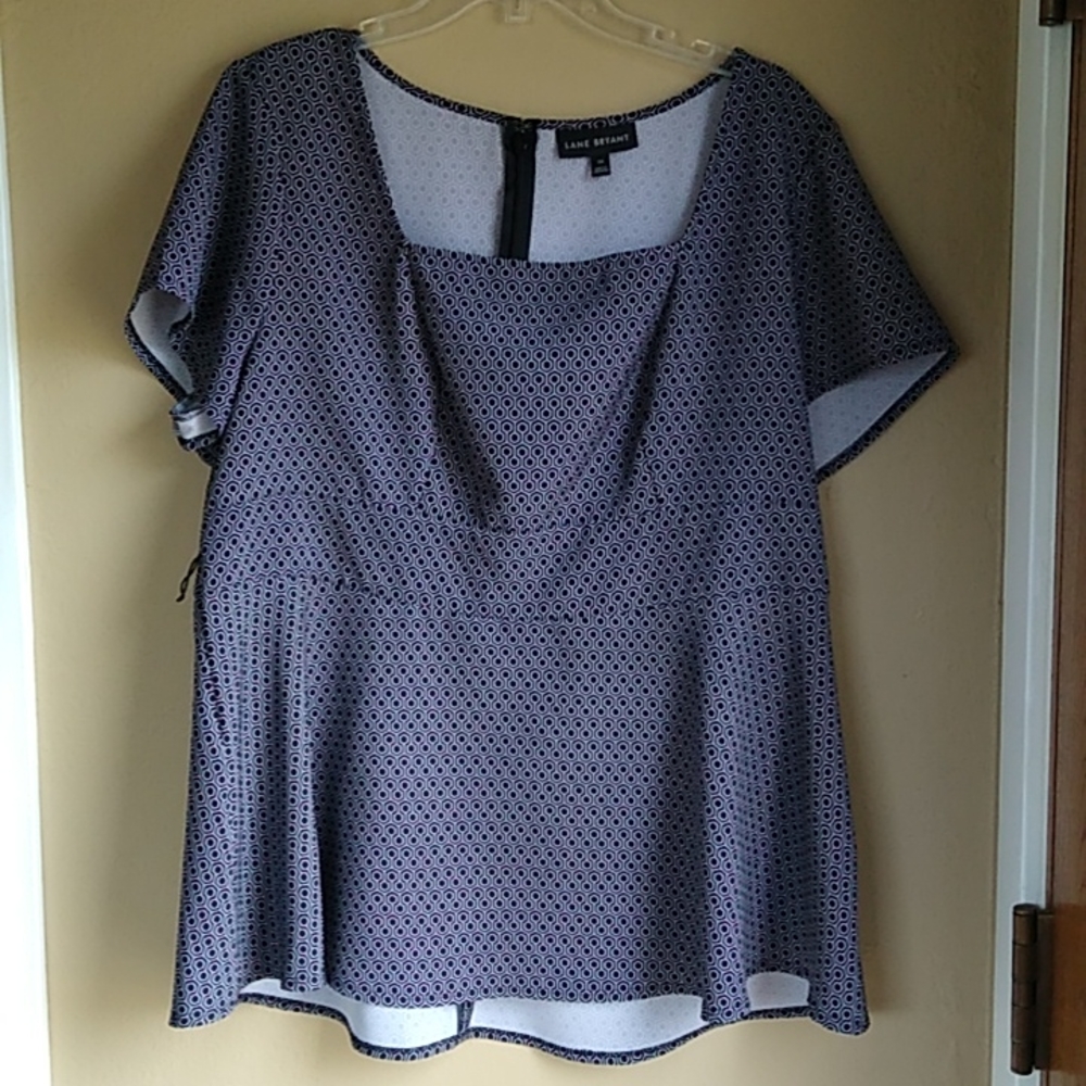 Lane Bryant Paplum Career Business Blouse Plus 16